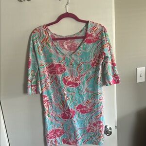 Lilly Pulitzer Jellies Be Jammin tee shirt dress